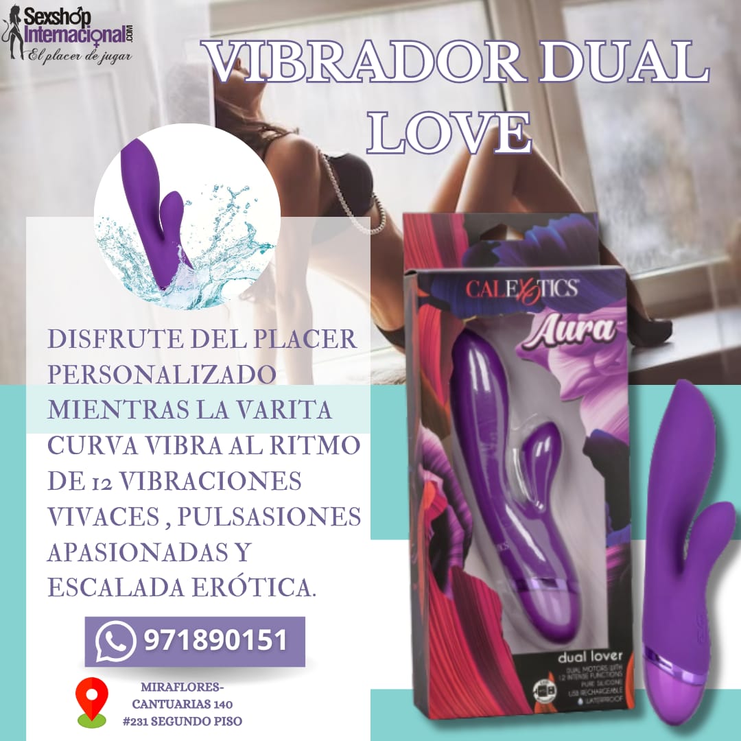 VIBRADOR SOFISTICADO-DOBLE ESTIMULACION-RECARGABLE-SEXSHOP LIMA 971890151